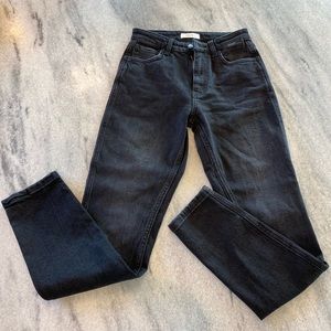 ANINE BING Jagger Jean in Black Stone